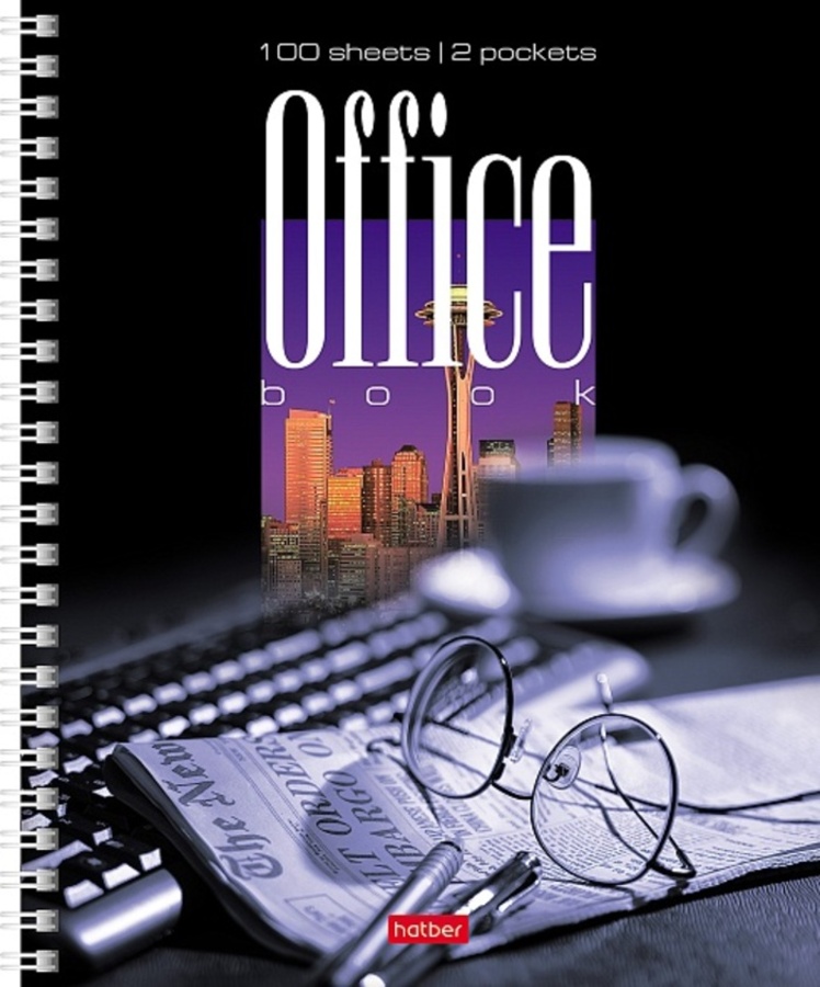 

Тетрадь А5 100л клетка гребень мелов.картон Офис-очки с карманом УФ-лак HATBER 100Ткм5В1гр_00009