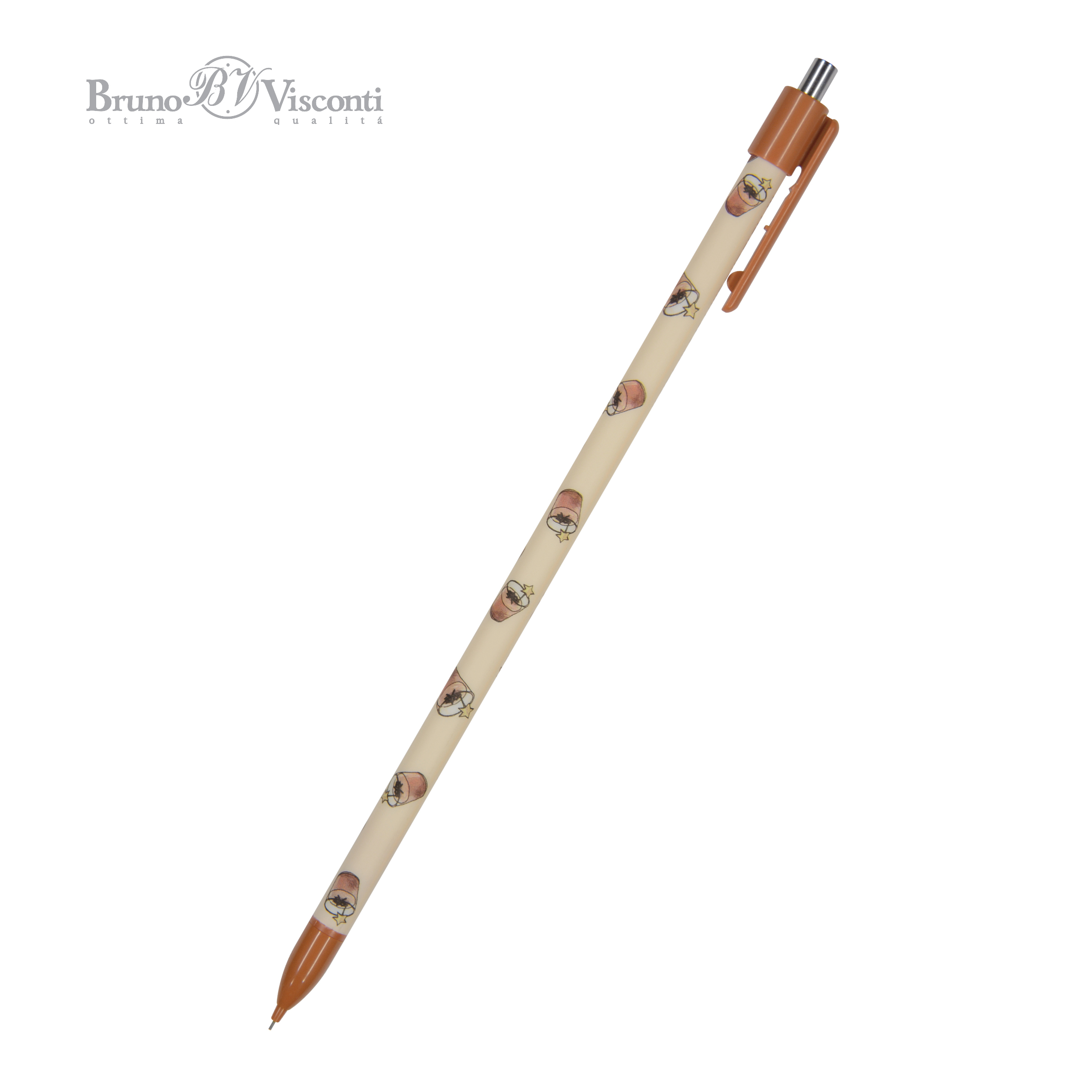 Карандаш автомат 05мм НВ MagicGraphix Кофемания Шоколадный коктейль BRUNO VISCONTI 21-004414 20₽