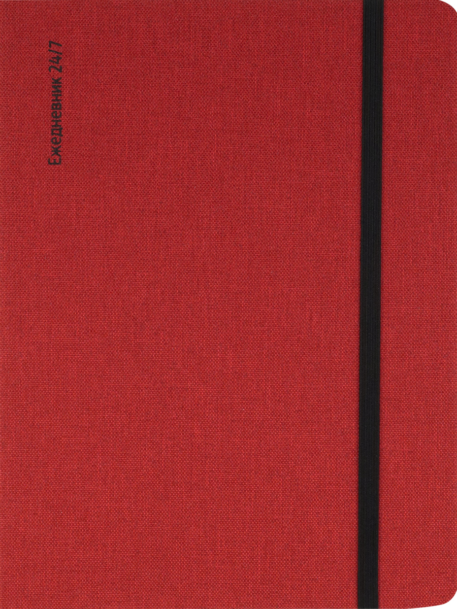 

Ежедневник А5 136л недатир. тв.обл. Blackpool красный ляссе PROF-PRESS 136-7597
