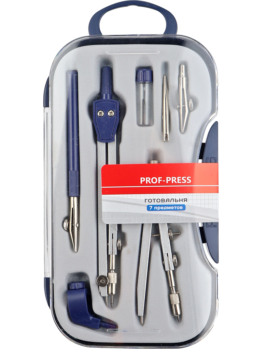 Набор чертежный 7пр пластпенал PROF-PRESS ГТ-0751 385₽