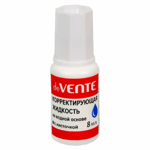

Корректор жидкость 8мл вод.осн. с кисточкой deVENTE 4060200