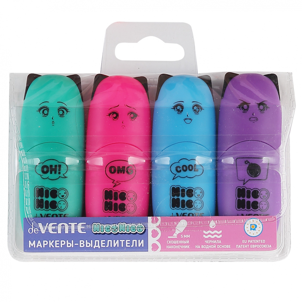Текстовыделители набор 4цв 1-5мм NicoNico- deVENTE 5045335 120₽