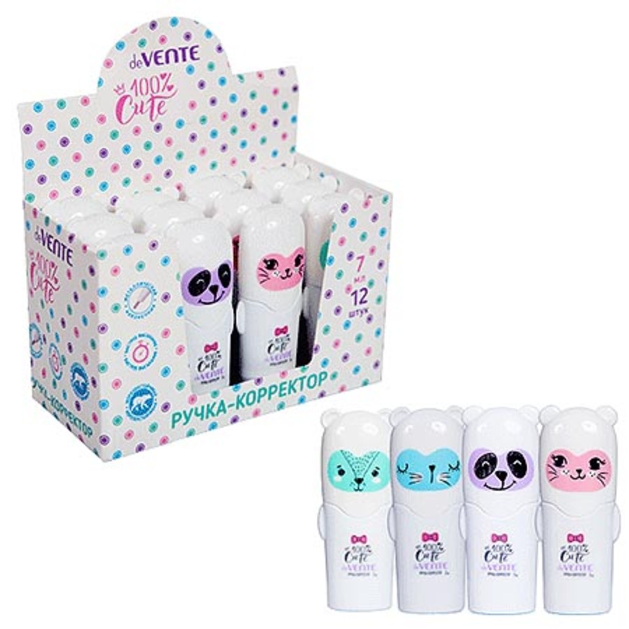 

Корректор карандаш 7мл мет.нак. 100% Cute быстросохнущая deVENTE 4061111