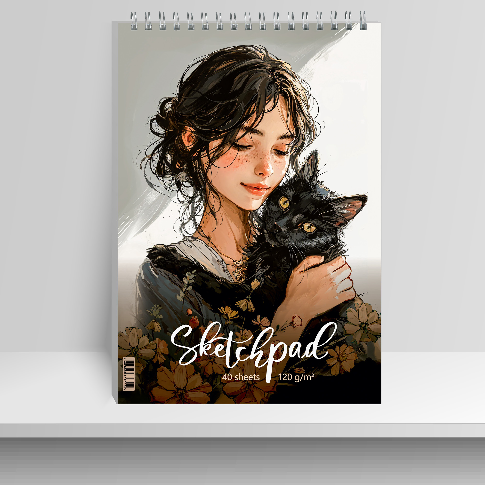 

Скетчбук А4 40л гребень мягк.обл. Нежность soft touch жест.подложка 120г/м2 Seventeen 15120