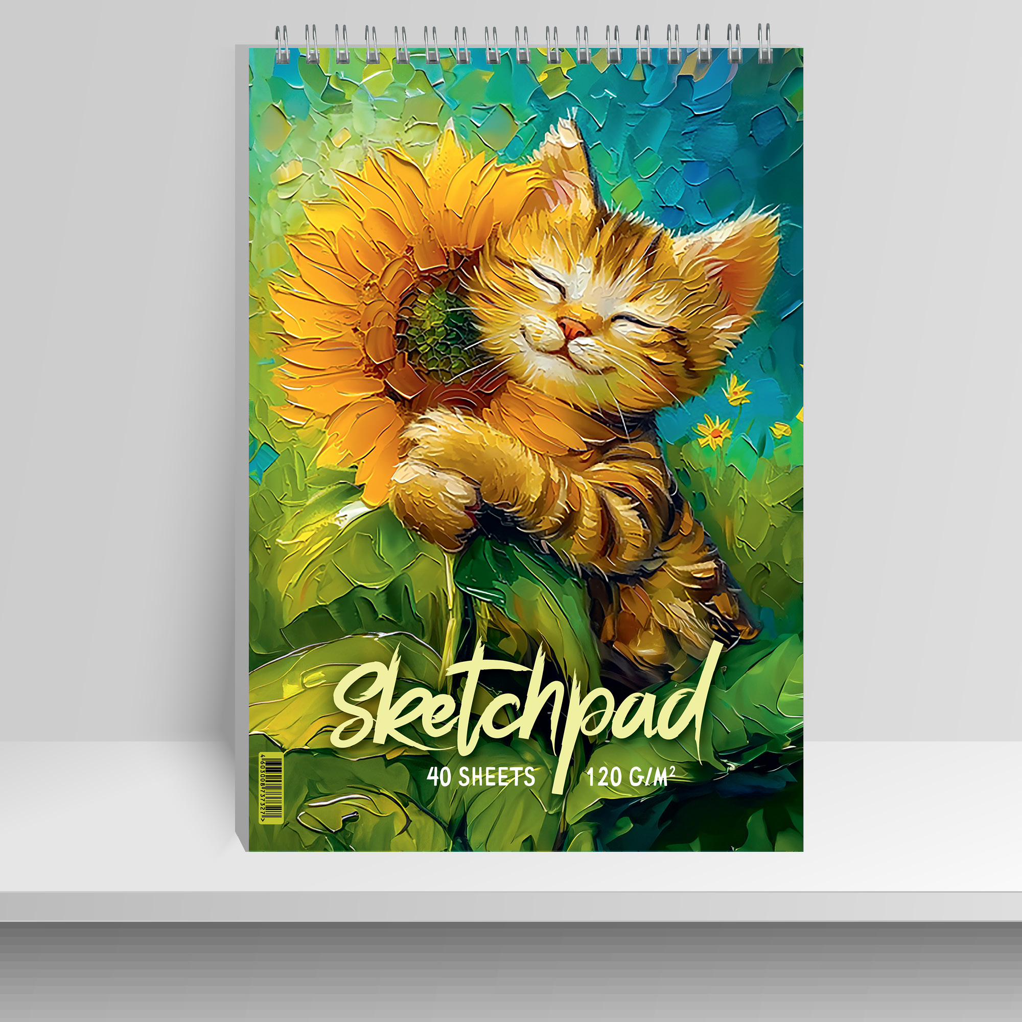 

Скетчбук А4 40л гребень тв.обл. Улыбашка soft touch 120г/м2 Seventeen 15121