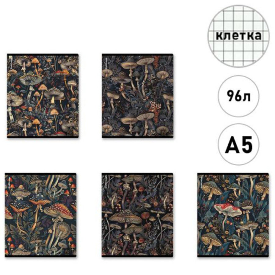 

Тетрадь А5 96л клетка скрепка мелов.картон Darkwood мат.лам. ассорти ERICH KRAUSE 63325