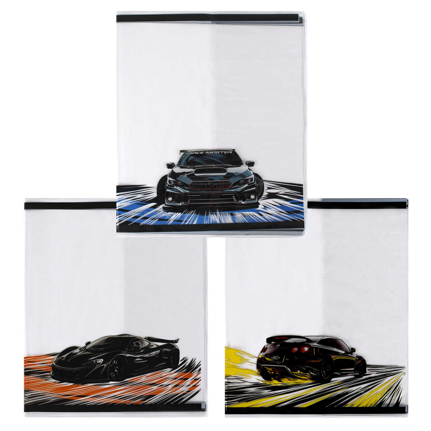 Обложка универсальная для тетрадей 350х216мм Неоновые тачки ассорти ФЕНИКС 69104 115₽