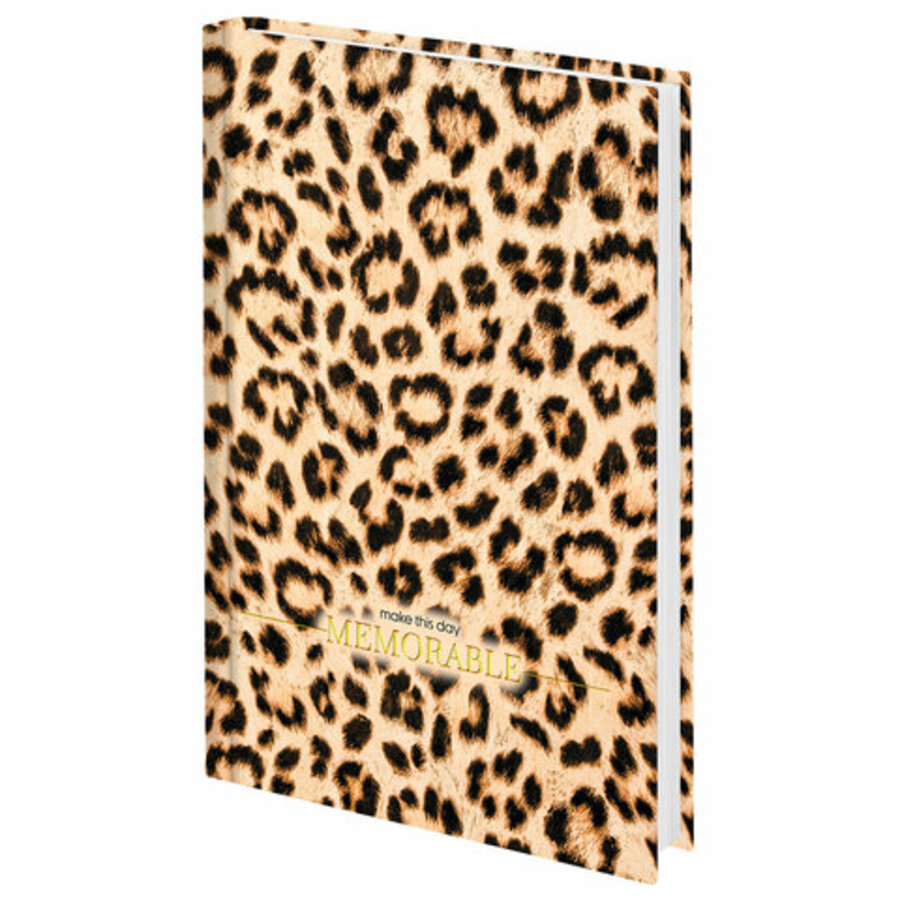 

Ежедневник А5 160л недатир. тв.обл. Леопард мат.лам. тисн.фольгой STAFF 115567