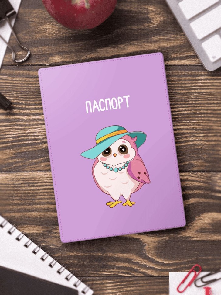 Обложка для паспорта А6 ПВХ Sova fashion ILIKEGIFT 16767 95₽