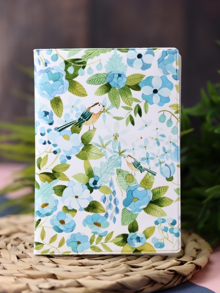 Обложка для паспорта А6 ПВХ Pattern Blue ILIKEGIFT 15101