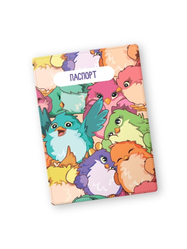 Обложка для паспорта А6 ПВХ Birds ILIKEGIFT 17559