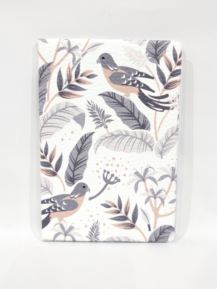 Обложка для паспорта А6 кожзам Birds on leaves ILIKEGIFT 16676 201₽