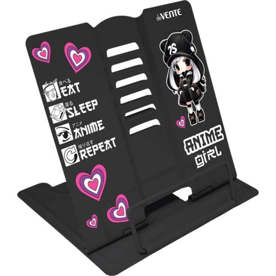 Подставка для книг металл черный Anime Girl deVENTE 8063400 жен 360₽