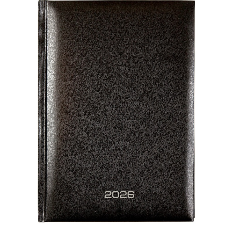 

Ежедневник А5 168л датир. 2026г бумвинил Orion черный тисн.фольгой ляссе ATTOMEX 2332632