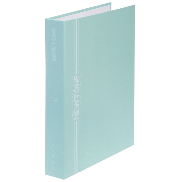 Папка 2 кольца картон А5 торец 35мм d-25мм NEWtone Pastel Зеленый нефрит HATBER ПК5_05059 133₽