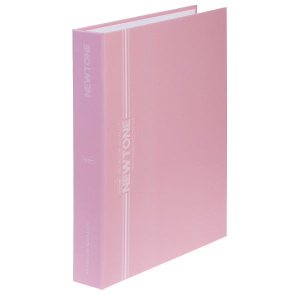 Папка 2 кольца картон А5 торец 35мм d-25мм NEWtone Pastel Розовый кварц HATBER ПК5_05056 133₽