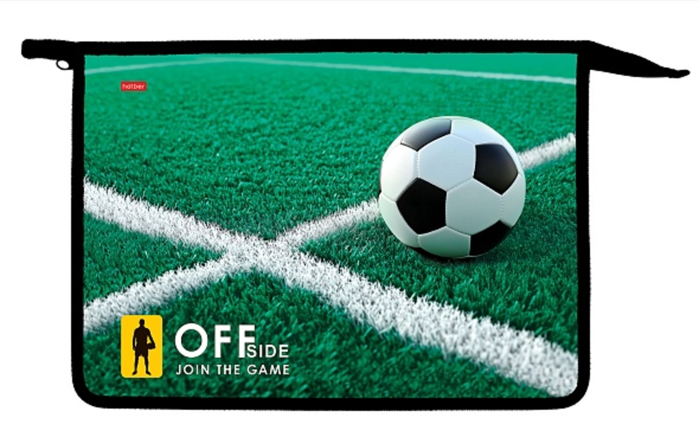 Папка для тетрадей пластик молния сверху А4 2отд Офсайд HATBER AMt_07071 муж 288₽