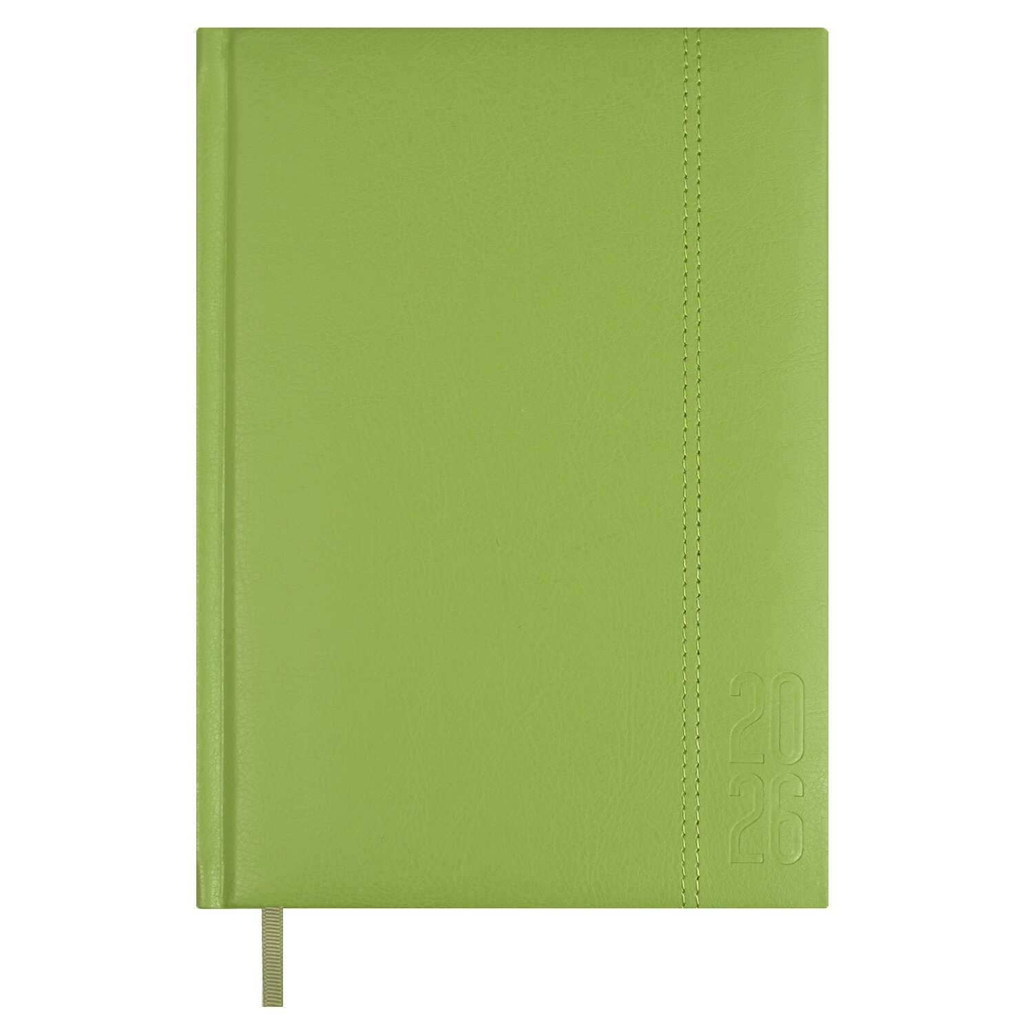 

Ежедневник А5 176л датир. 2026г тв.обл. Наппа салатовый кожзам поролон ляссе ESCALADA 70231