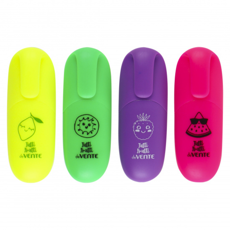 Текстовыделители набор 4цв 1-5мм Tutti-Frutti deVENTE 5045009 108₽