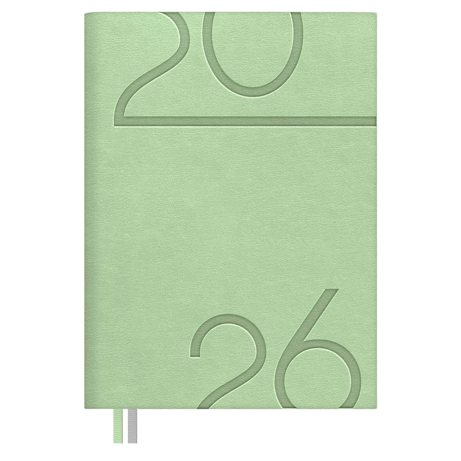 

Ежедневник А6+ 176л датир. 2026г интег.обл. Лезеретто светло-зеленый кожзам 2 ляссе ESCALADA 70304