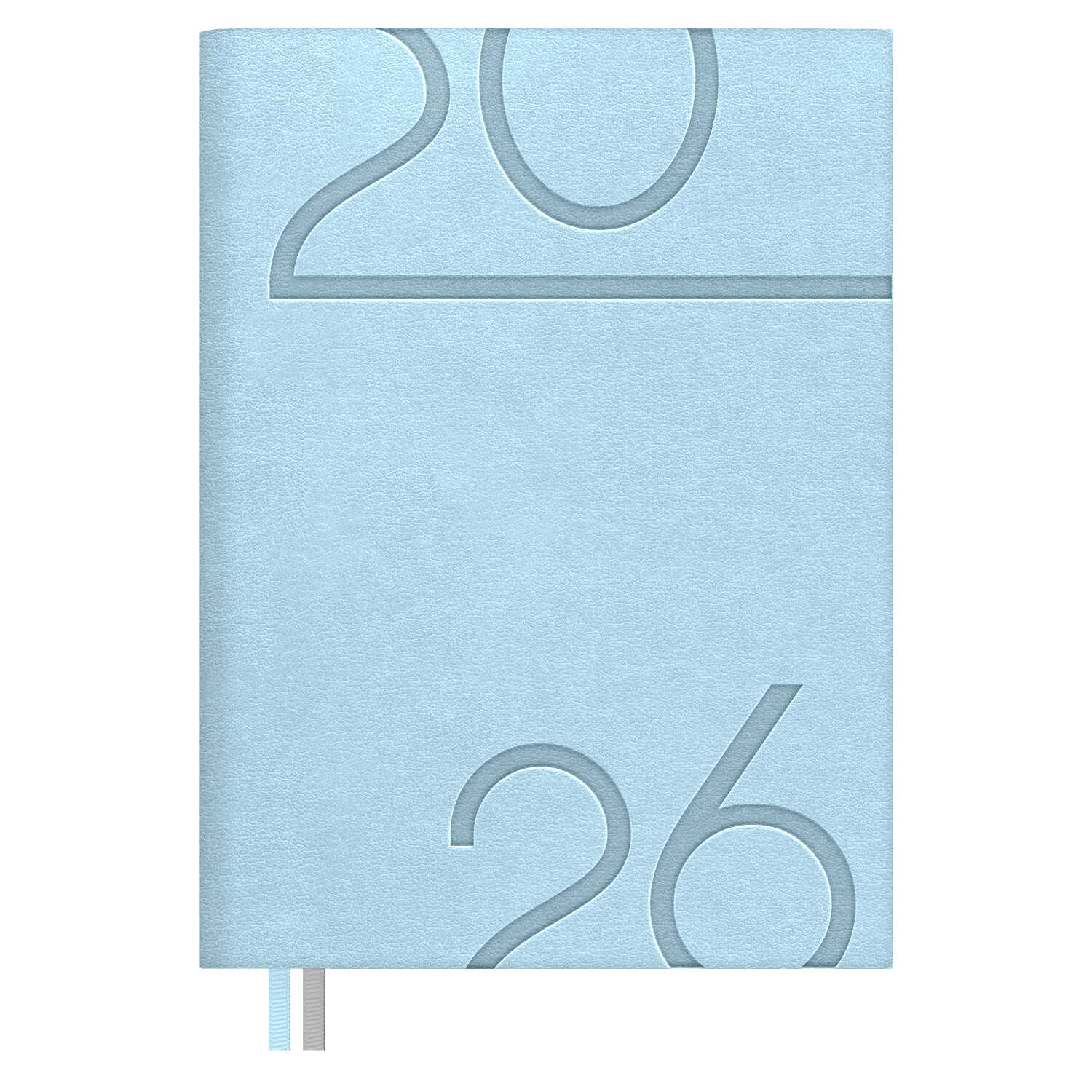 

Ежедневник А6+ 176л датир. 2026г интег.обл. Лезеретто голубой кожзам 2 ляссе ESCALADA 70305