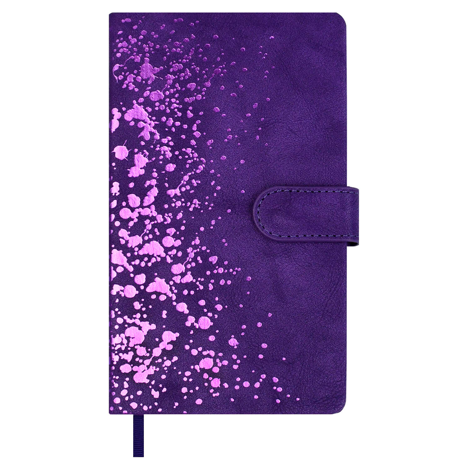 Ежедневник А6 120л недатир твобл Тиволи фиолетовый кожзам ляссе магнклапан ESCALADA 70678 380₽