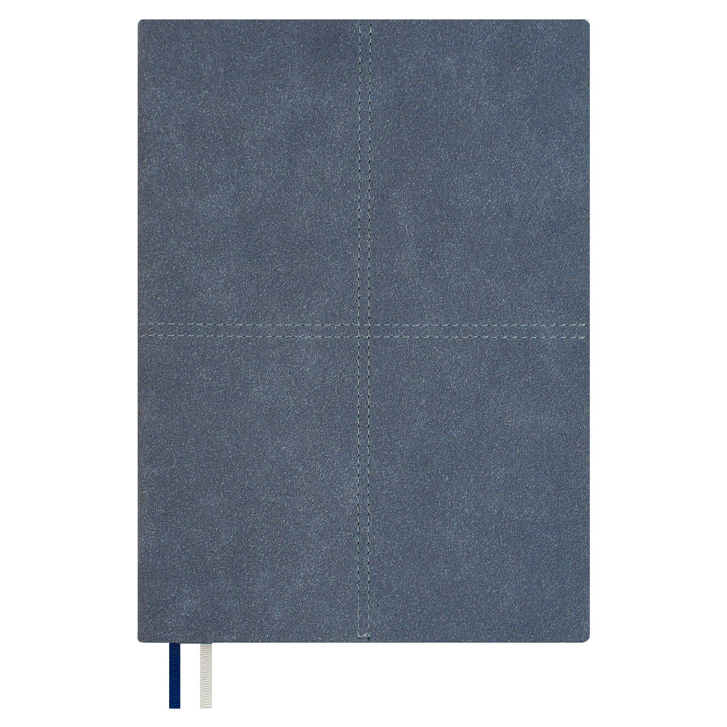 

Ежедневник А5+ 160л недатир. интег.обл. Нубук пепельно-голубой кожзам 2 ляссе ESCALADA 70587