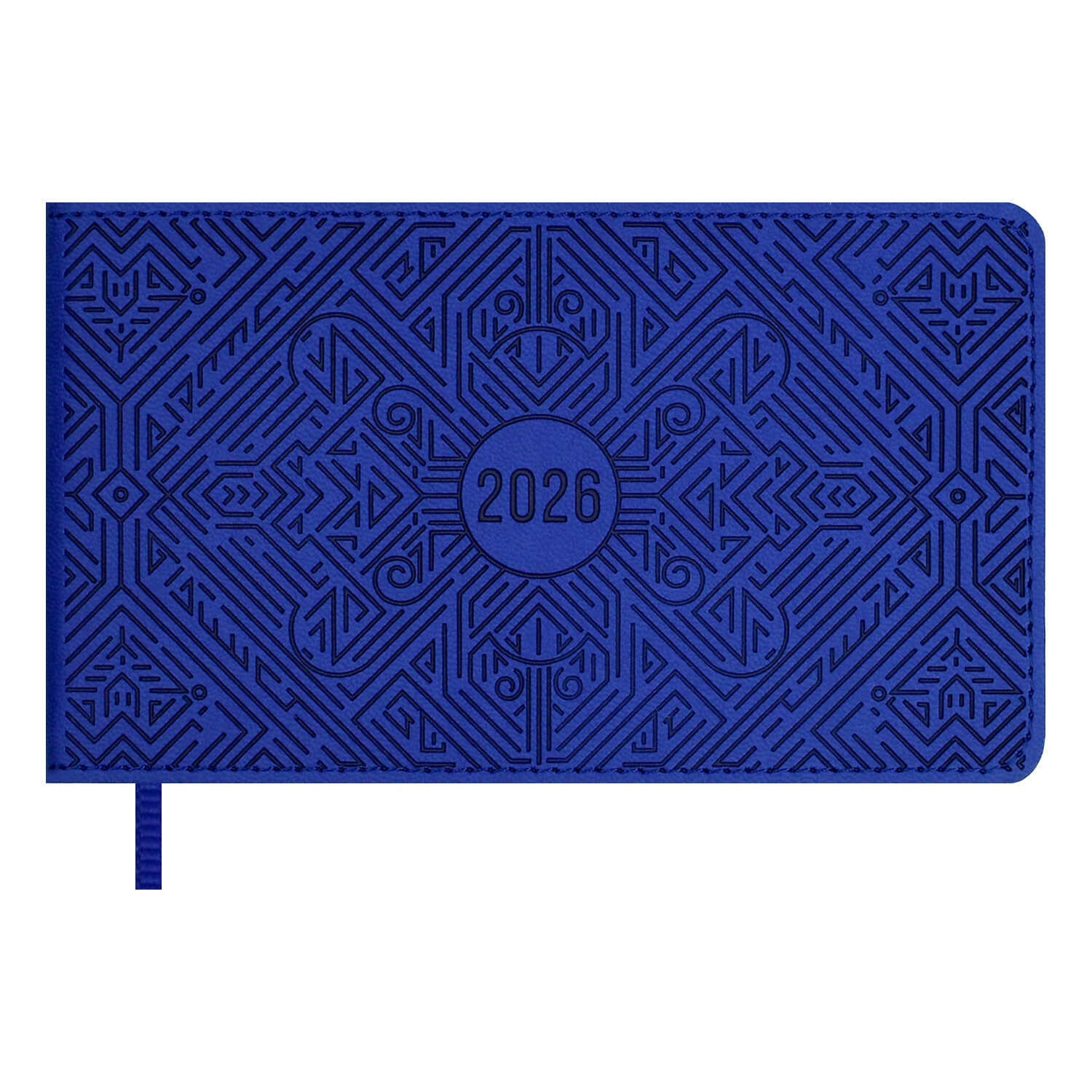 

Еженедельник 87х150мм 64л датир. 2026г интег.обл. Виннер синий кожзам ляссе ESCALADA 70405