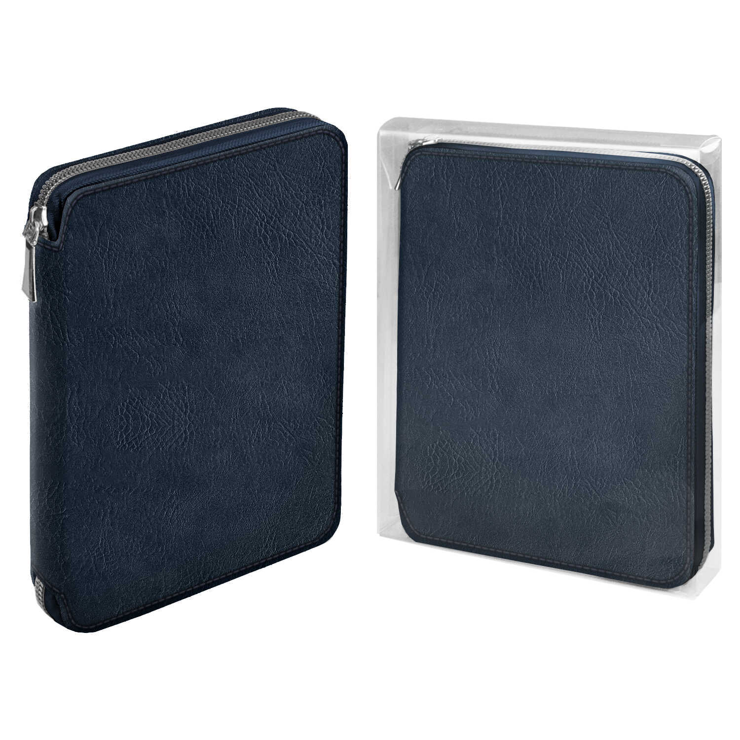 

Ежедневник А5+ 120л недатир. тв.обл. органайзер Шеврет экстра синий кожзам ESCALADA 70552