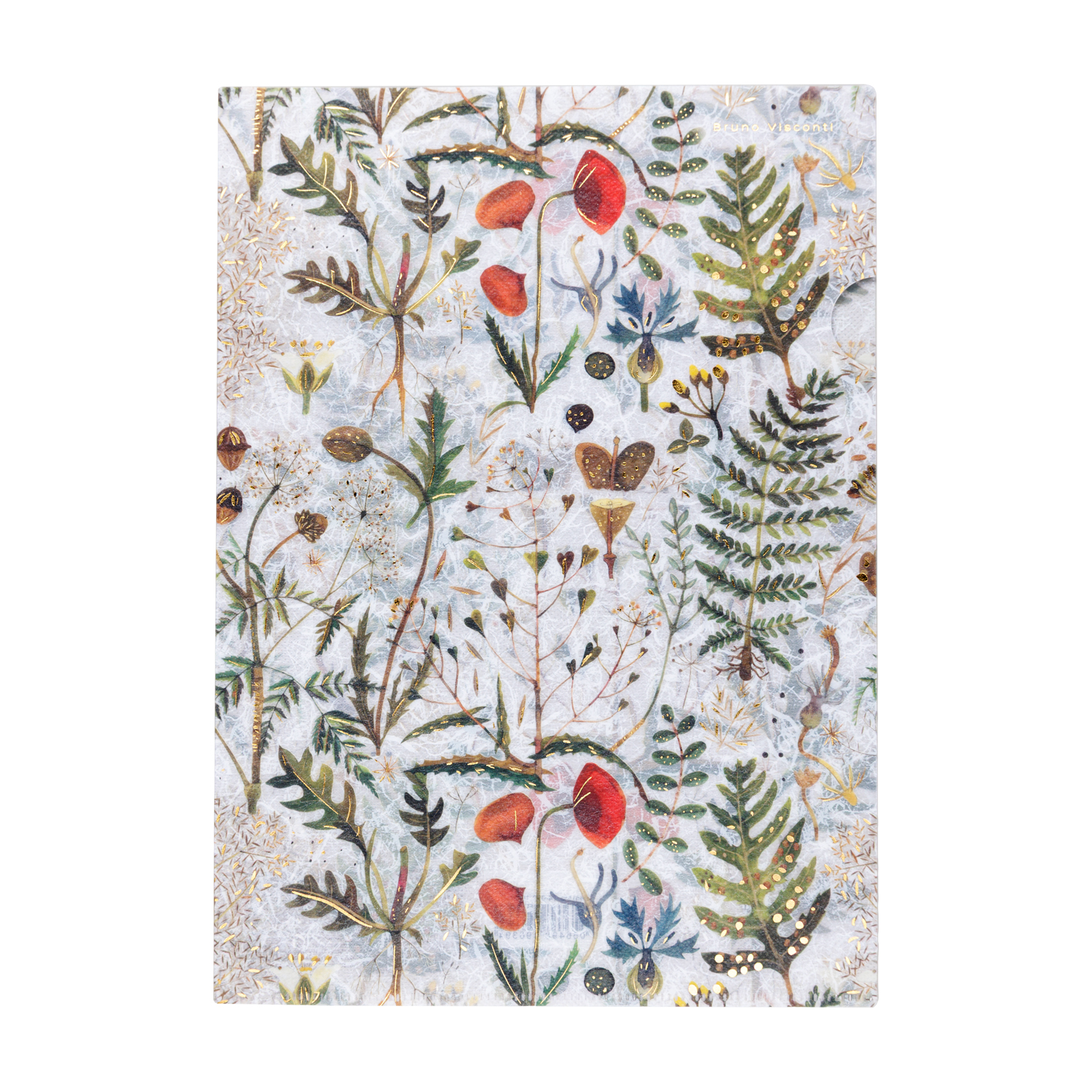 Папка-уголок пластик А4 1отд пл180мкм Flora Луговые травы BRUNO VISCONTI 14-03810 124₽