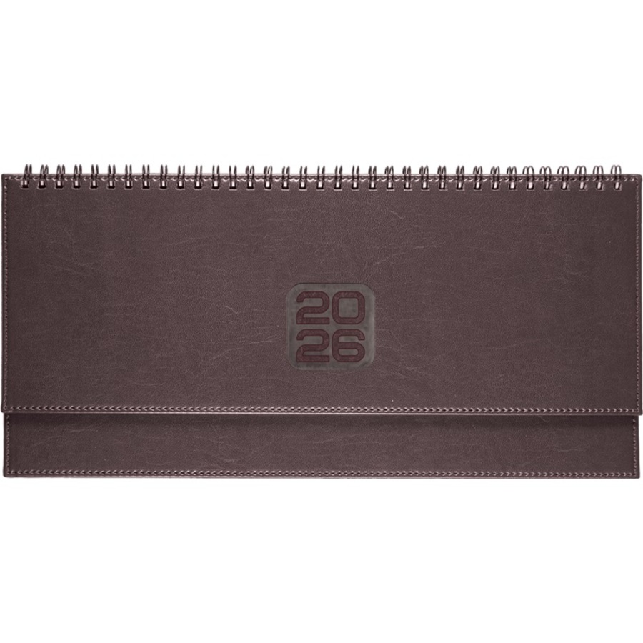 

Планинг 140х300мм 64л датир. 2026г тв.обл. гребень Bravo бордовый кожзам поролон deVENTE 2239607