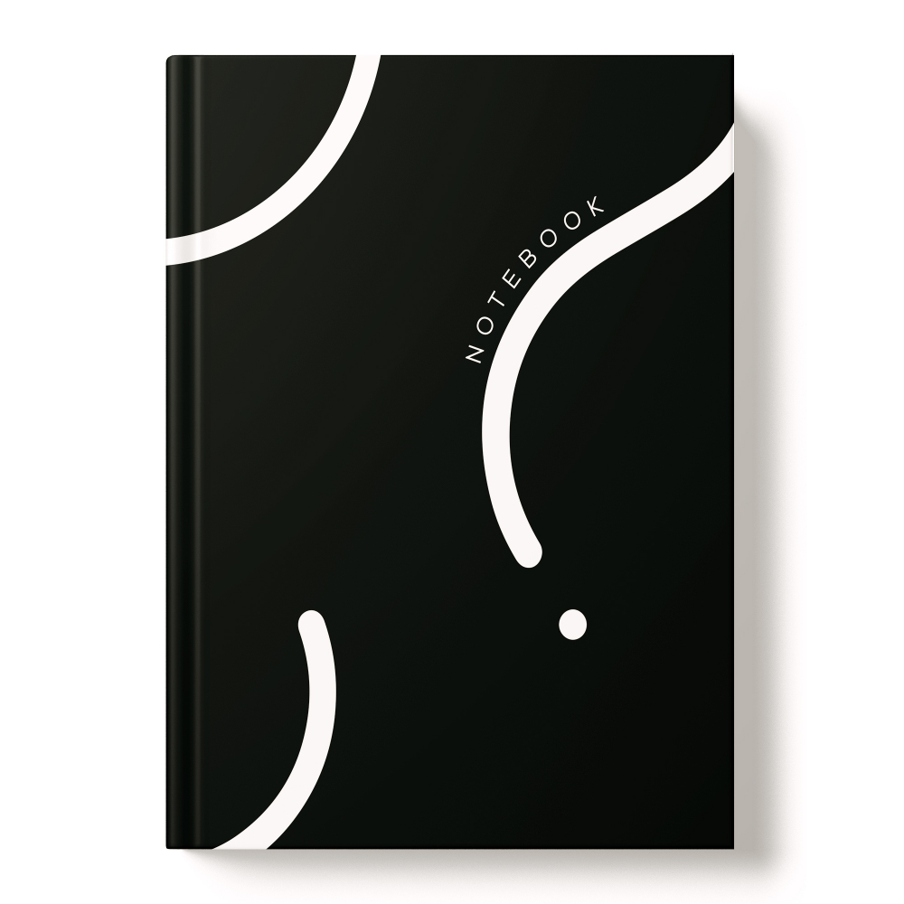 Книжка записная А5 96л клетка твобл Белые линии матлам тиснфольгой ACADEMY STYLE 15158 195₽