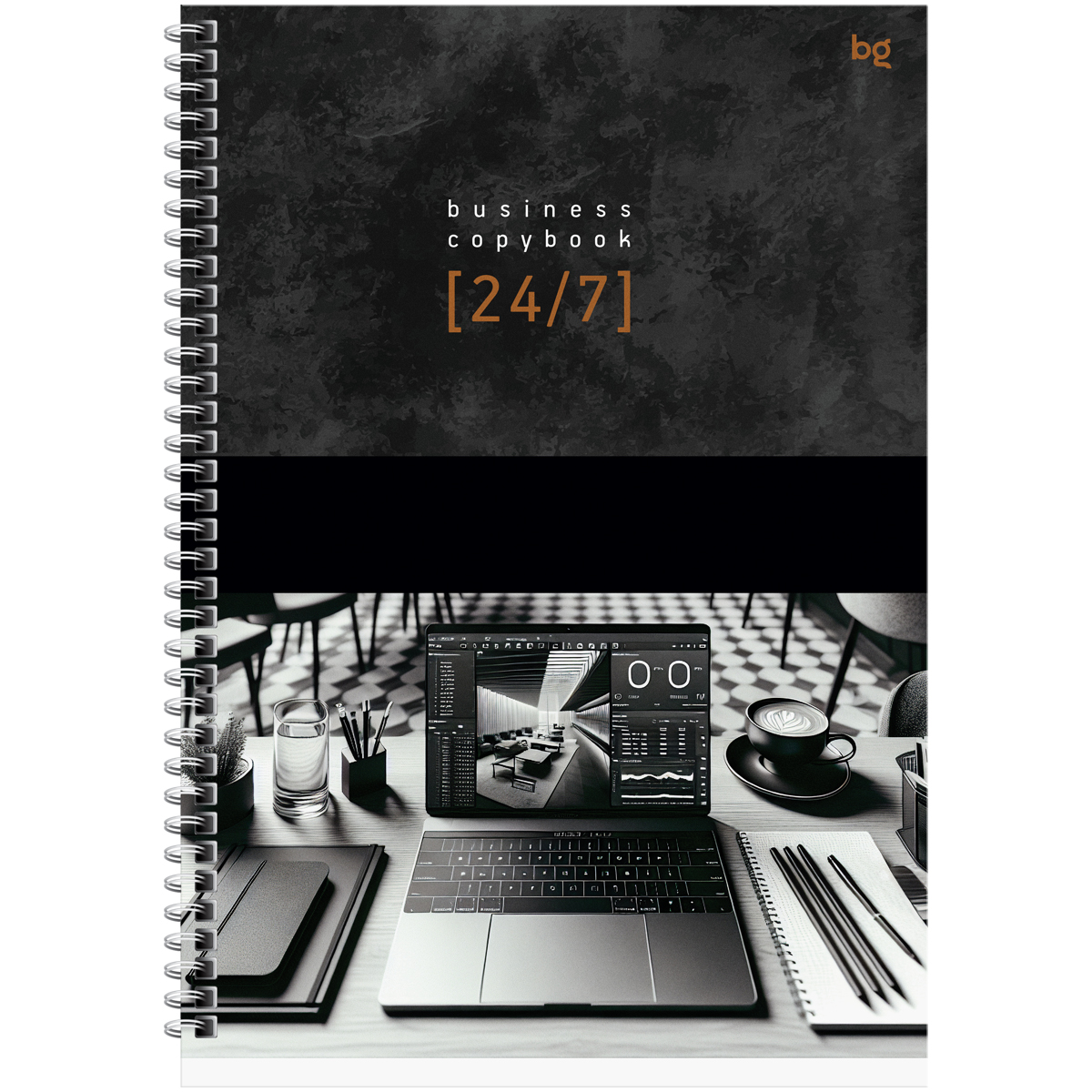 Тетрадь А4 100л клетка гребень твобл Офисный стиль глянцлам BG ТТ4гр100_лг 63218 354₽