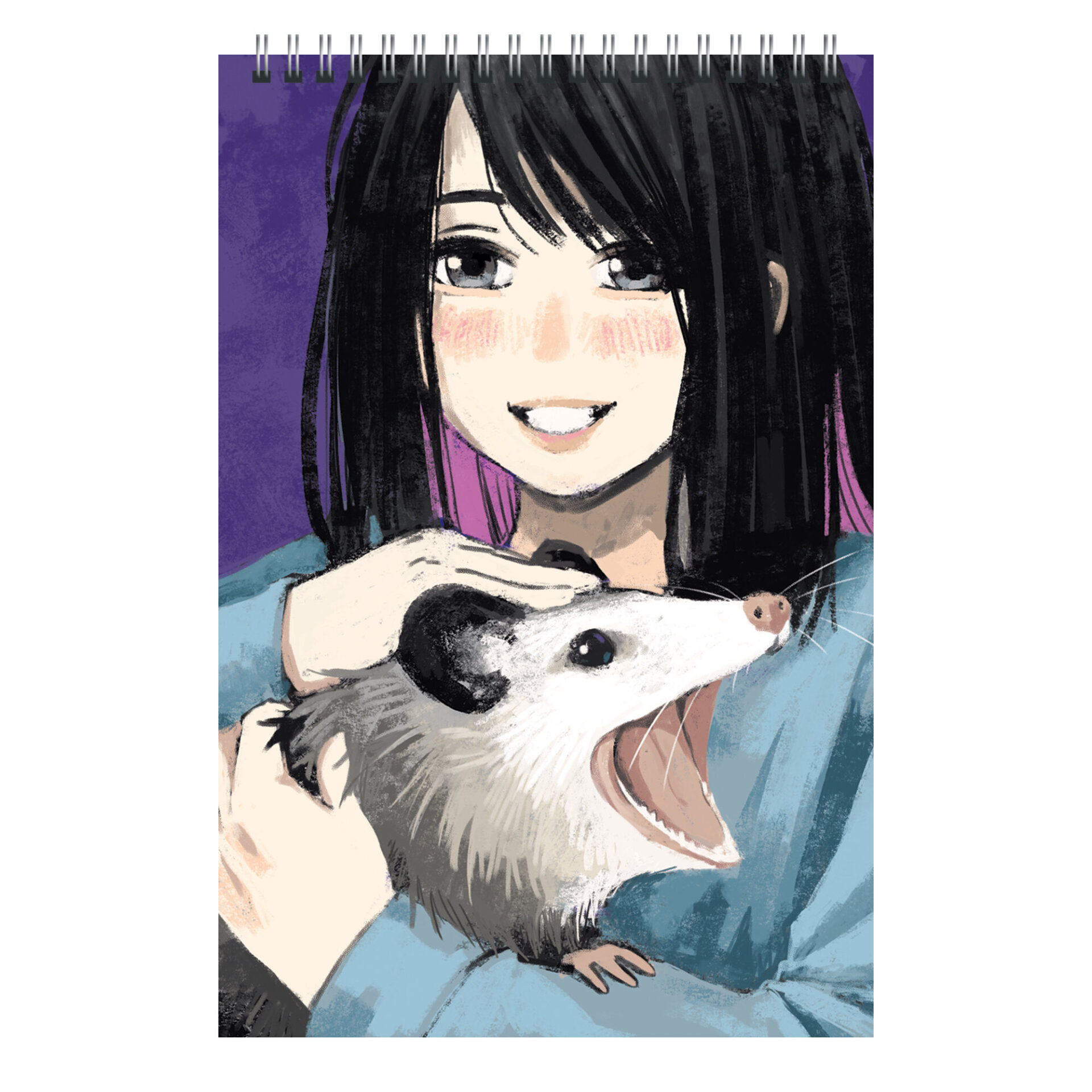 Блокнот А7 60л клетка гребень мягкобл Пушистик Listoff БСК740359 41₽