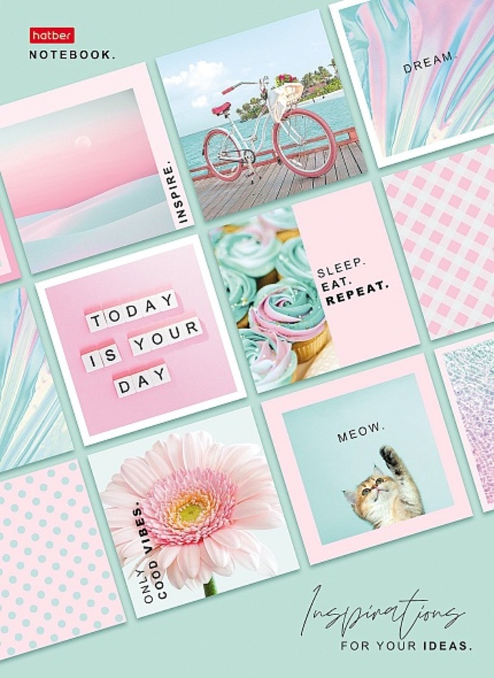 Блокнот А4 80л клетка твобл Яркие эмоции 5-цвблок выб УФ-лак матлам HATBER 80ББ4влВ1_30282 302₽