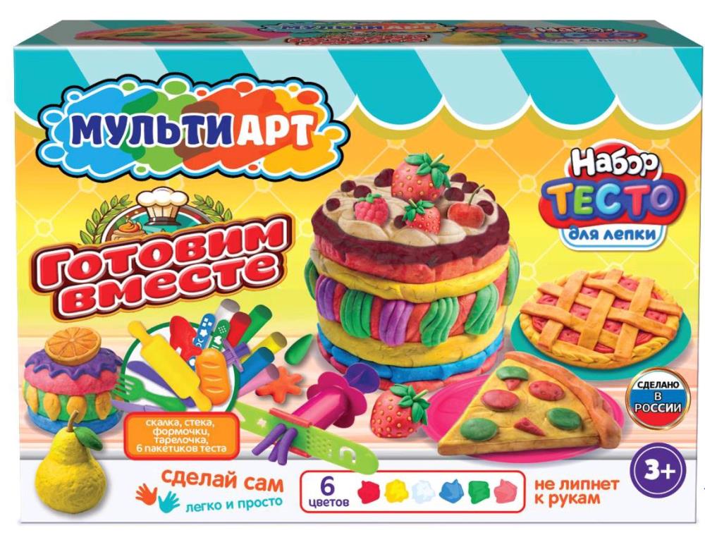 Набор для лепки Готовим вместе 24см MultiArt PDSET-MA120041-WOT 748₽