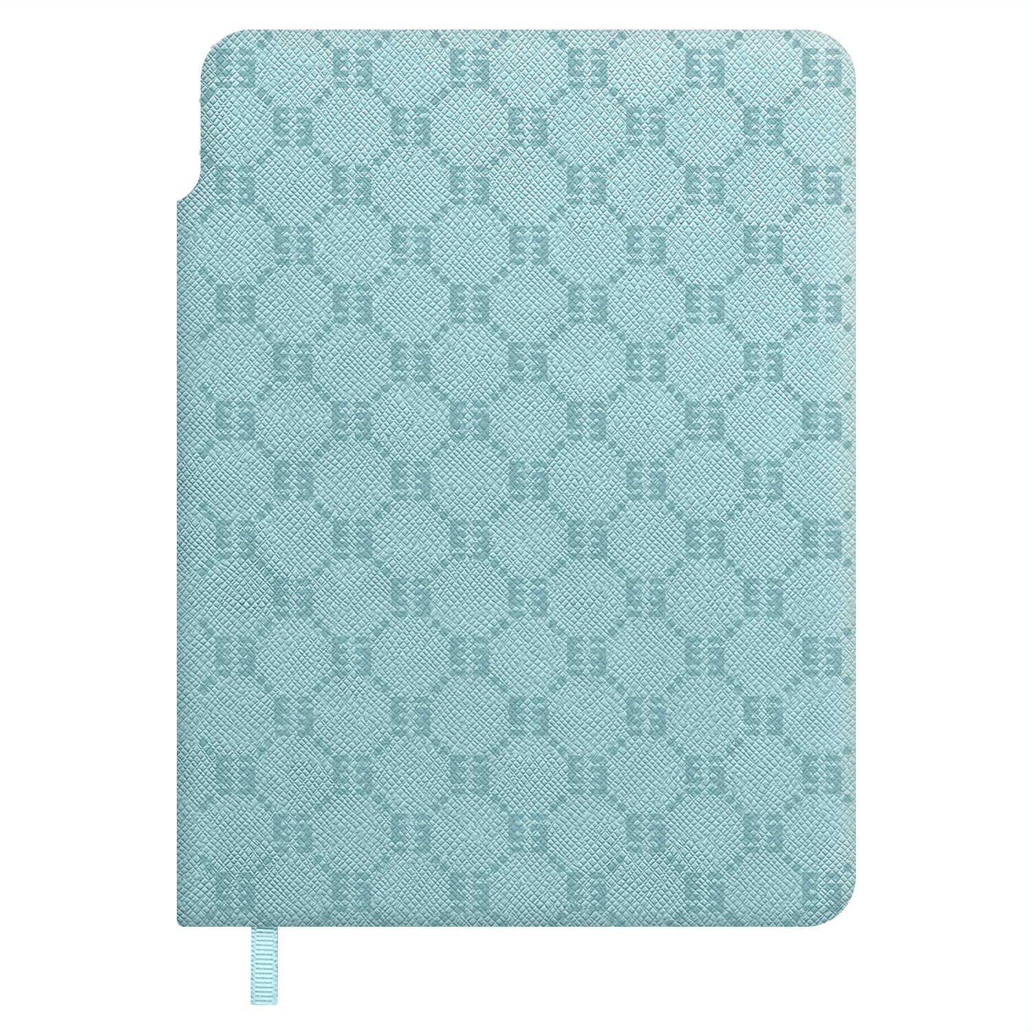 Книжка записная А6 96л линия интегобл Сафьян мятный кожзам ляссе ESCALADA 70738 289₽