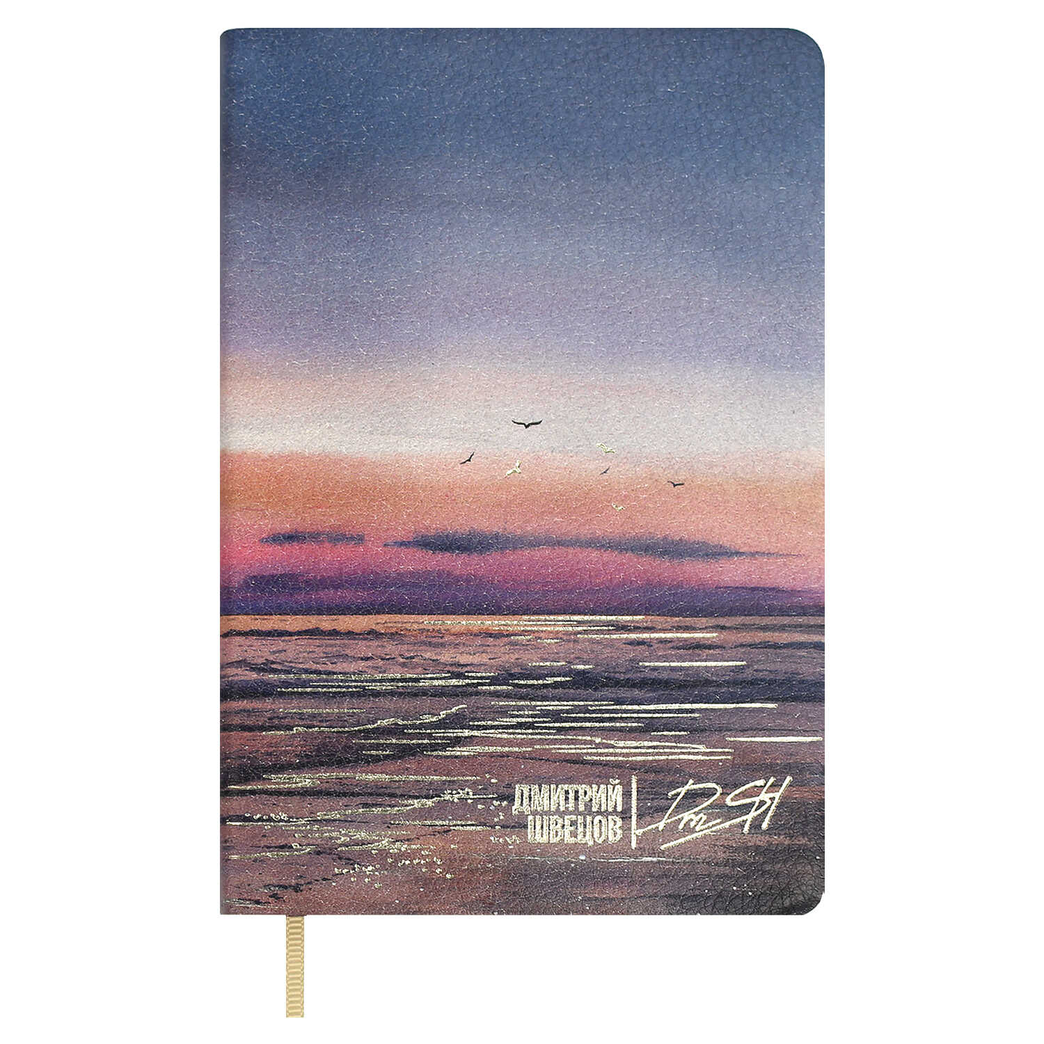 Книжка записная А6 96л линия интегобл кожзам Морской пейзаж Наппа ляссе ESCALADA 70741 253₽