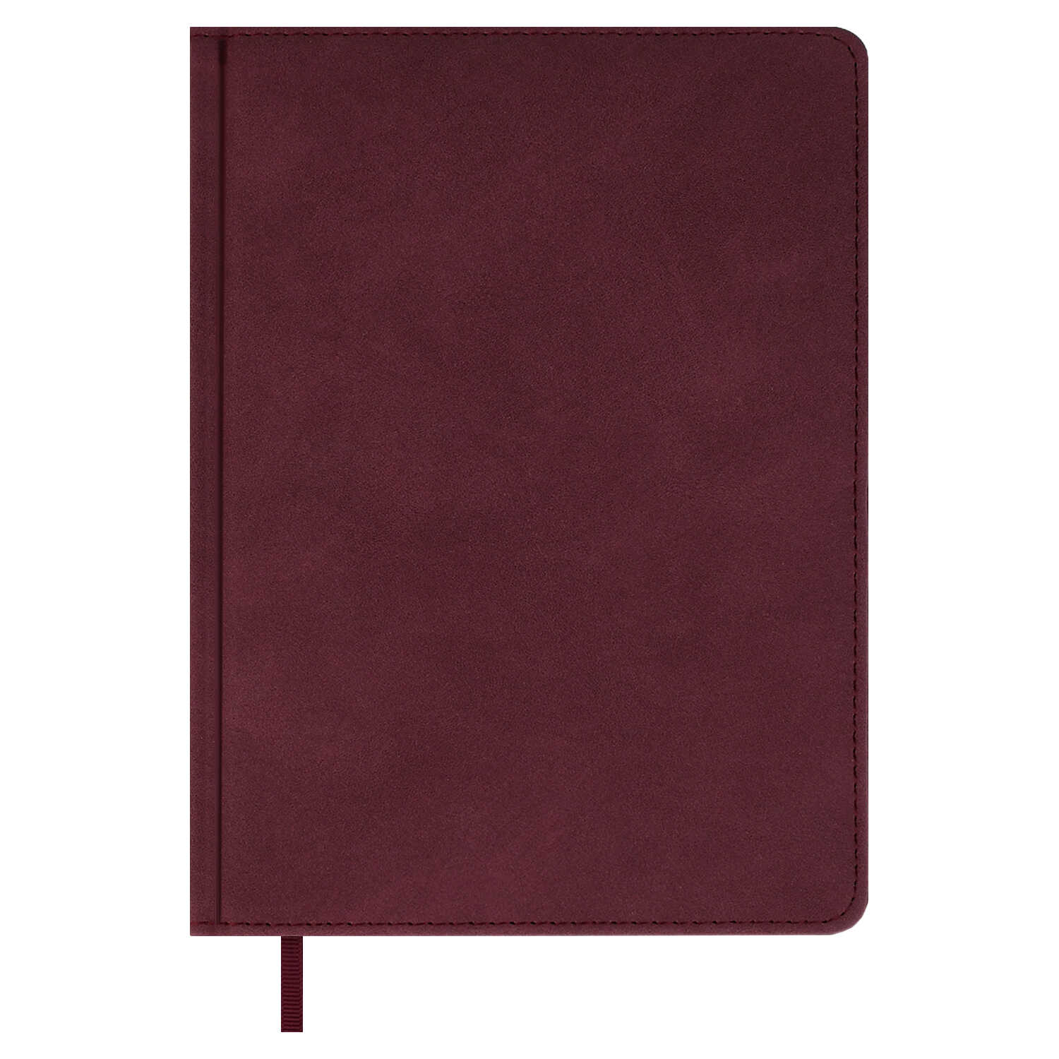 

Ежедневник А5 160л недатир. тв.обл. Нубук бордовый кожзам поролон ляссе ESCALADA 70591
