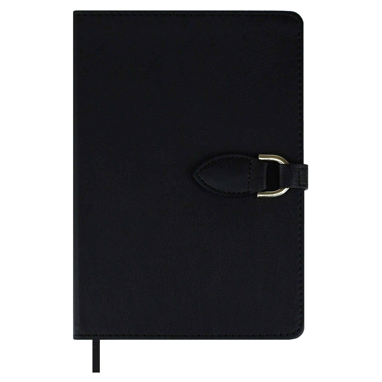 Ежедневник А5 120л недатир. тв.обл. Буйвол черный кожзам ляссе магн.клапан ESCALADA 70611