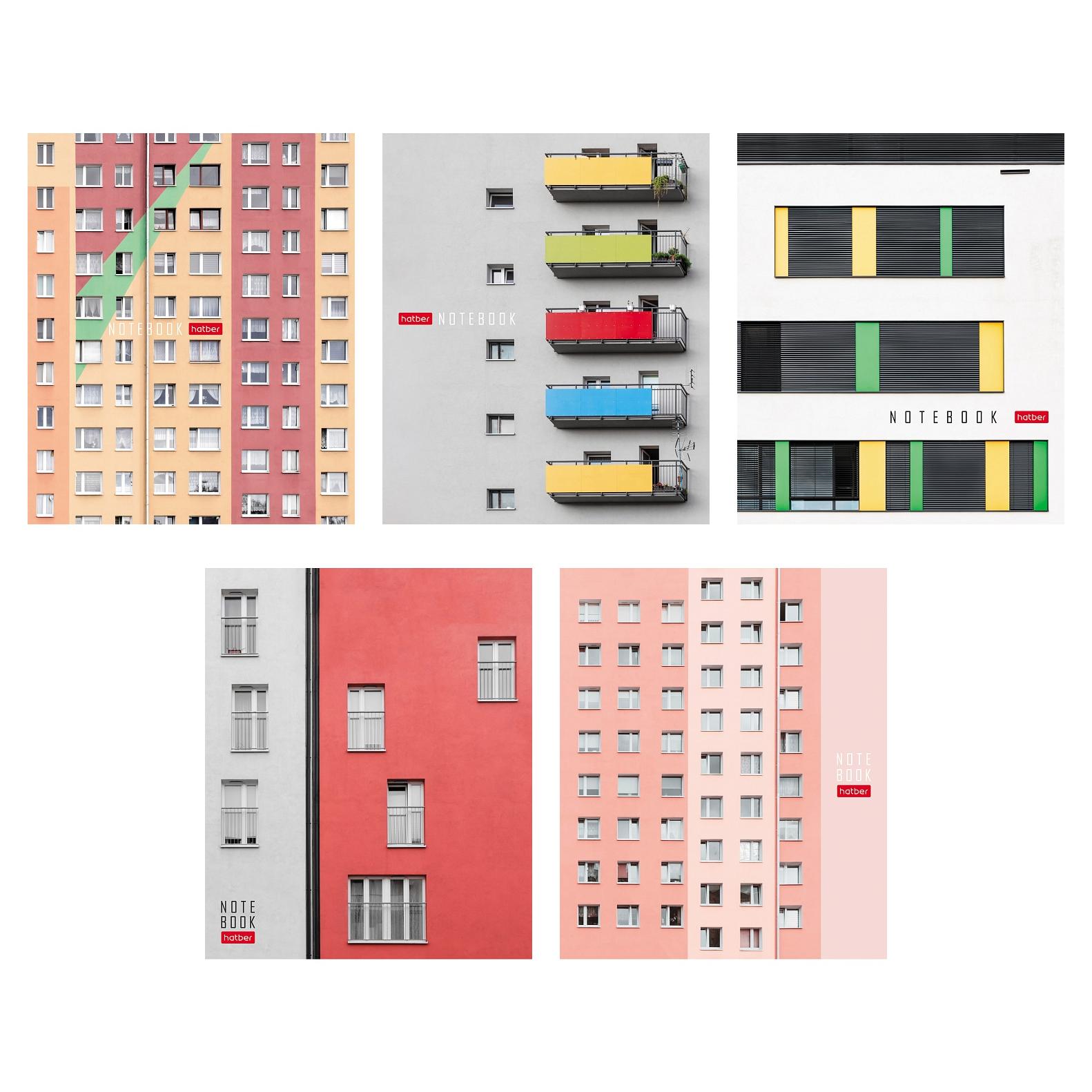 Тетрадь А5 96л клетка скрепка меловкартон Окна матлам ассорти HATBER 96Т5лВ1 84₽