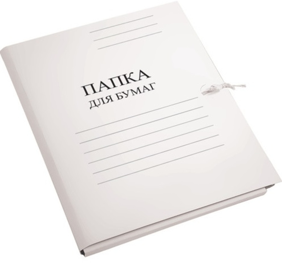 Папка с завязками 370гм2 картон немелованный на 200л белый ATTOMEX 3077411 31₽