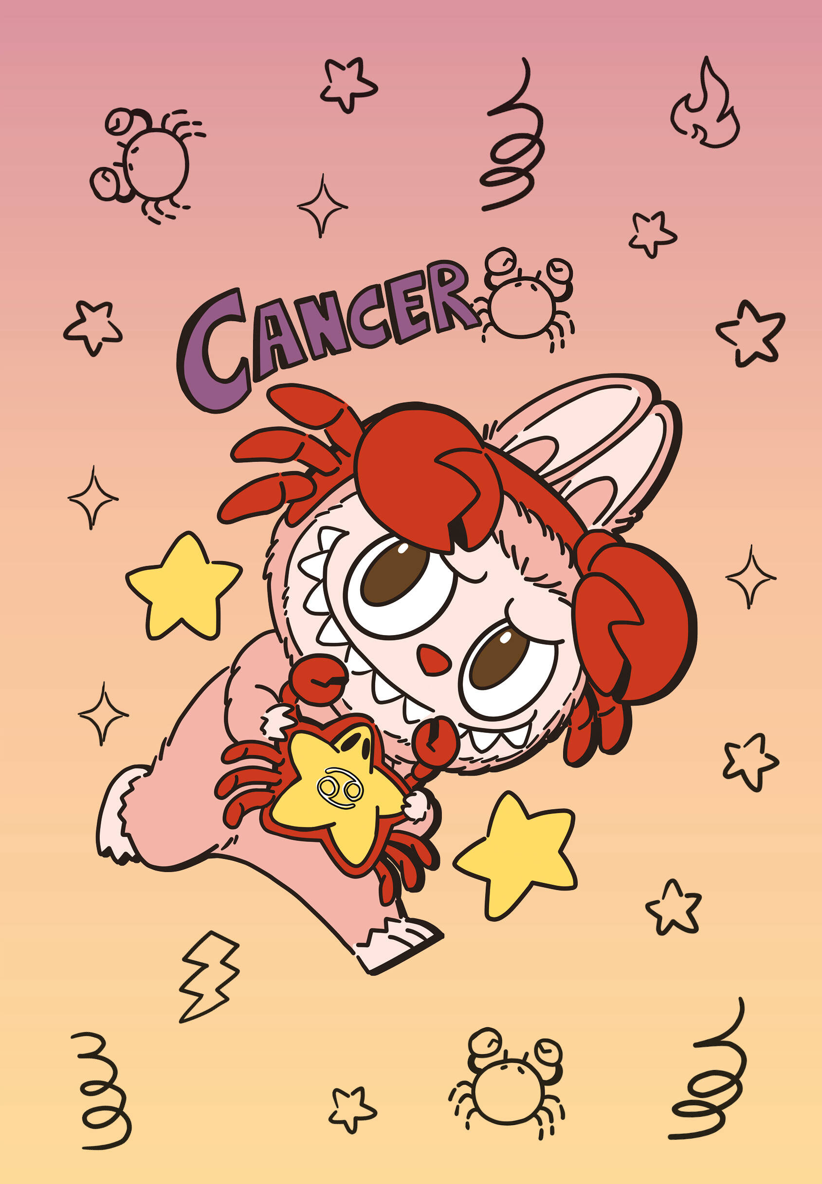 

The Monsters. Астрологический блокнот Рак (Лабубу)