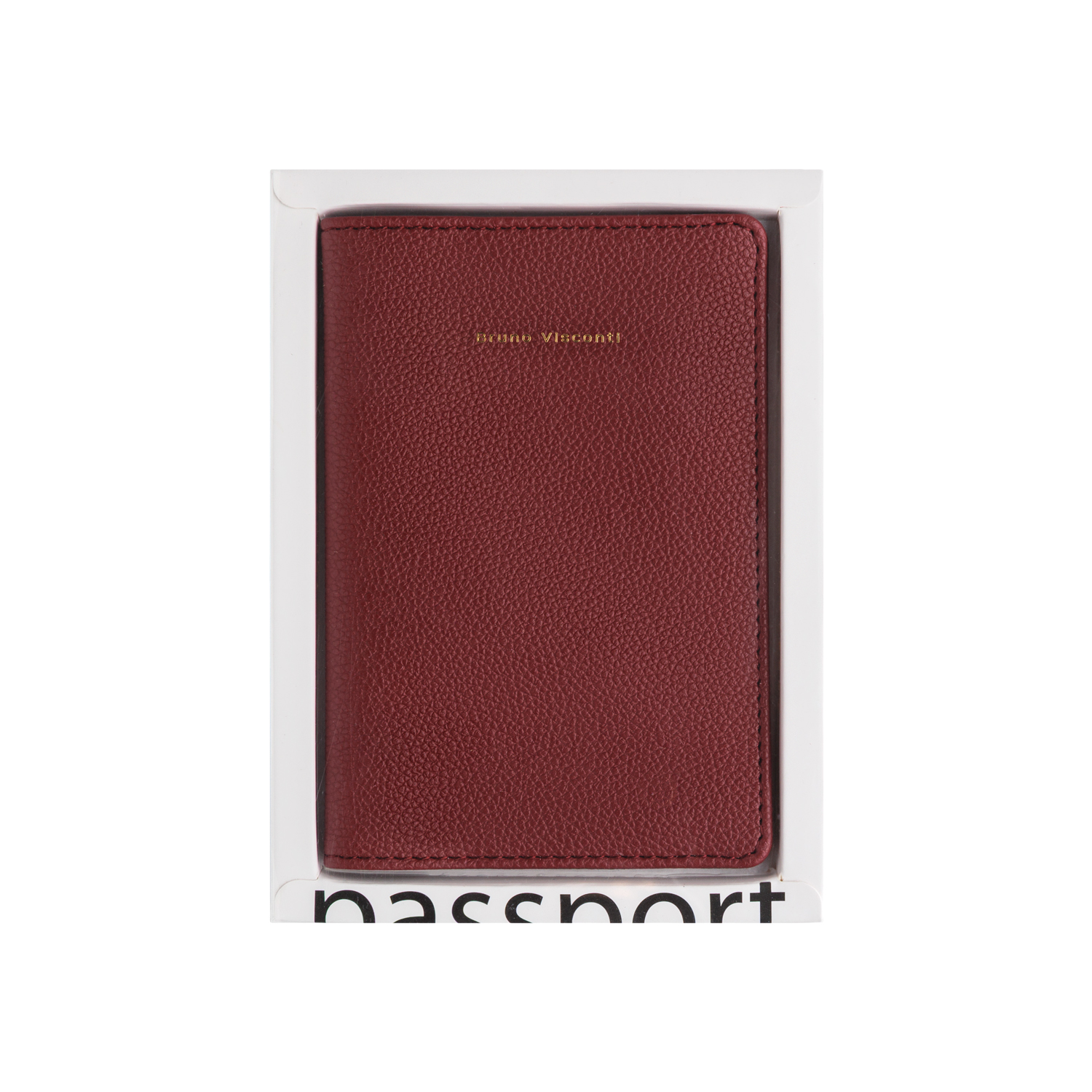 Обложка для паспорта А6 экокожа Бордовая BRUNO VISCONTI 3-61912 348₽