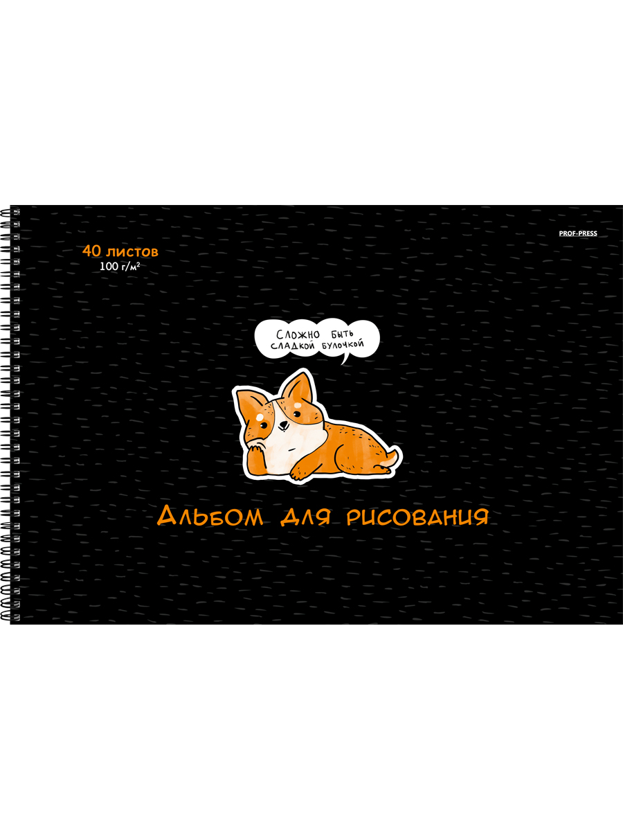 Альбом для рисования А4 40л гребень Маленькие друзья выблак 100гм2 PROF-PRESS А40-8352 уни 109₽
