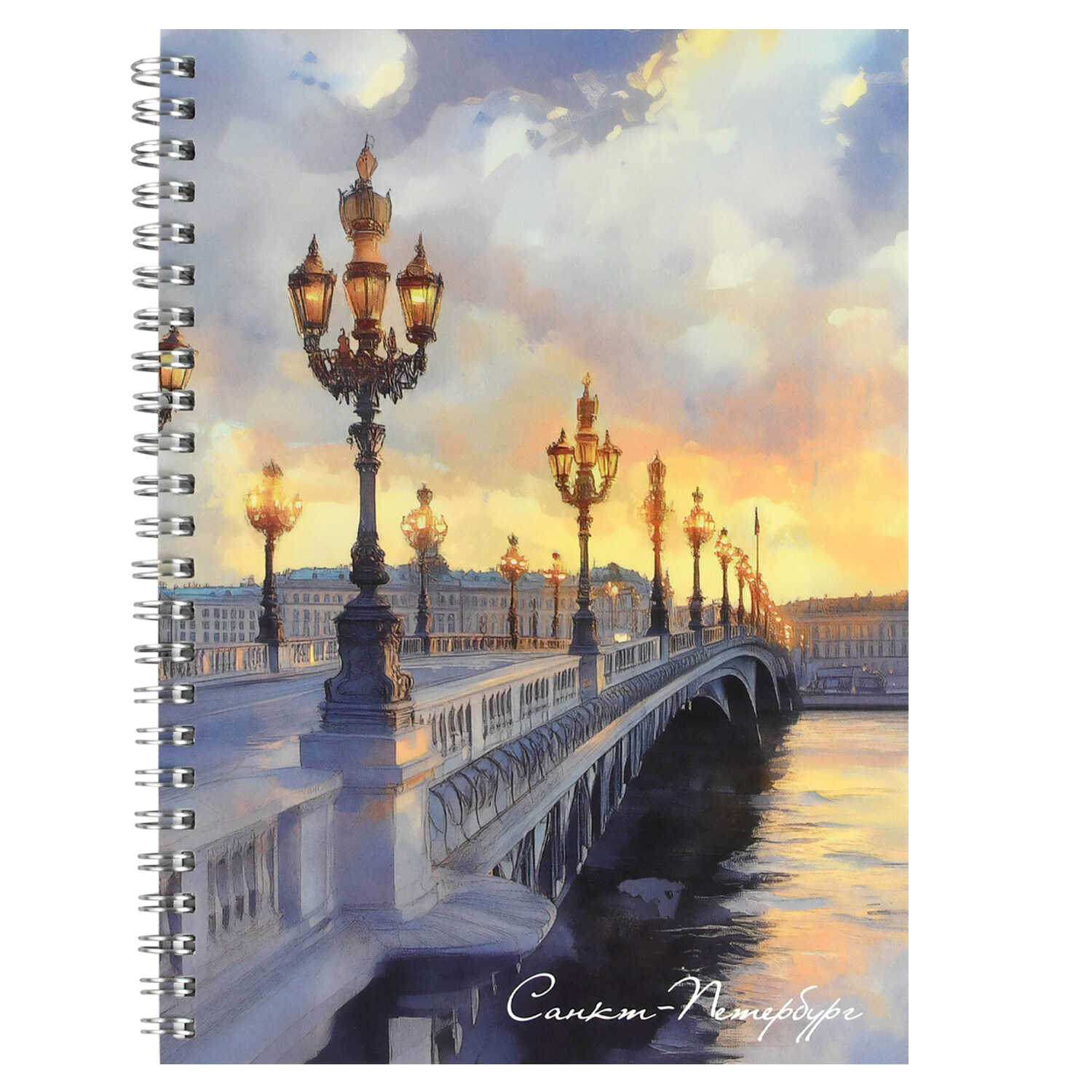 Тетрадь А5 48л клетка гребень меловкартон Набережная матлам ФЕНИКС 71526 113₽