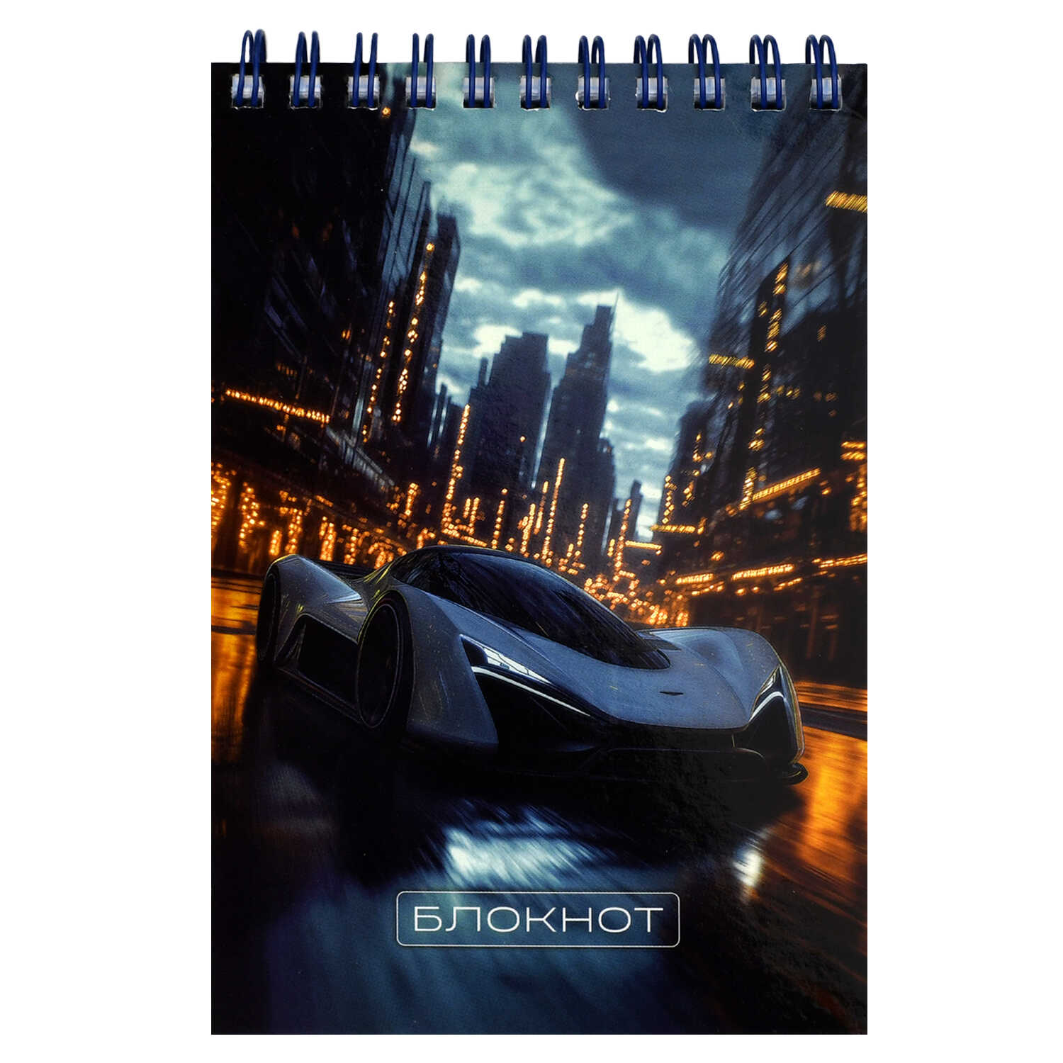 Блокнот А6 80л клетка гребень мягкобл Белый болид УФ-лак ФЕНИКС 70979 98₽