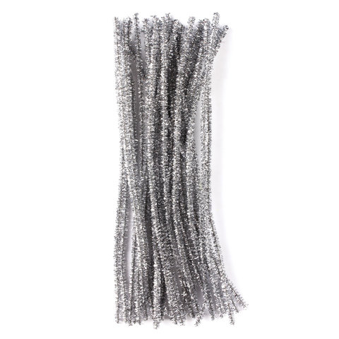 Проволока блестящая шенил 30шт 06х30см серебряная Остров сокровищ 661544 105₽