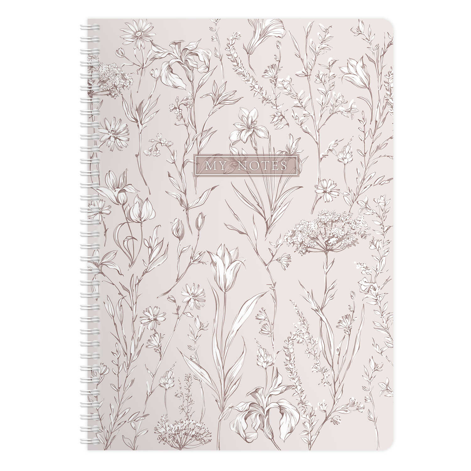 Тетрадь А4 96л клетка гребень меловкартон Цветочный паттерн матлам ФЕНИКС 72638 212₽