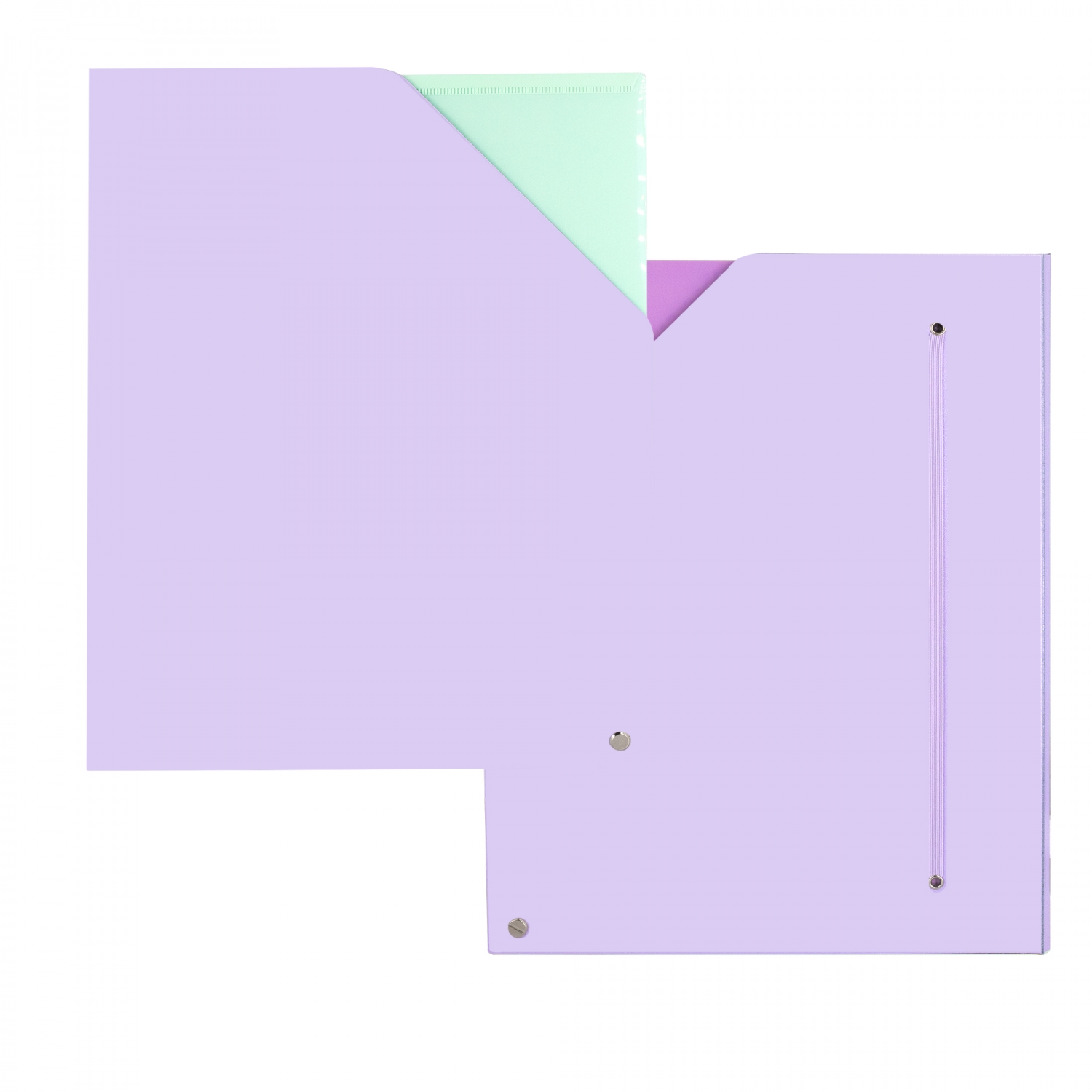 Папка-уголок пластик А5 4отд пл1500мкм сиреневая ALINGAR AL128132 103₽